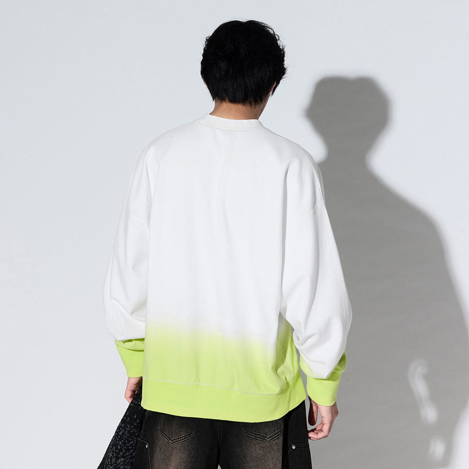 刷色圓領大學TEE Canvas Fade Crewneck
