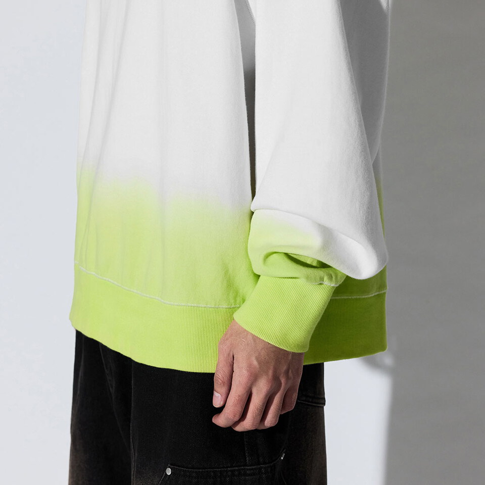 刷色圓領大學TEE Canvas Fade Crewneck