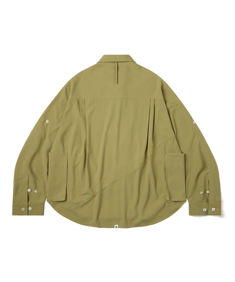 立體口袋襯衫 Relaxed fit Seersucker Shirt