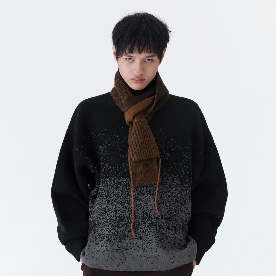 MSN0307-252 針織上衣 Bitmap Shift Knit Turtleneck