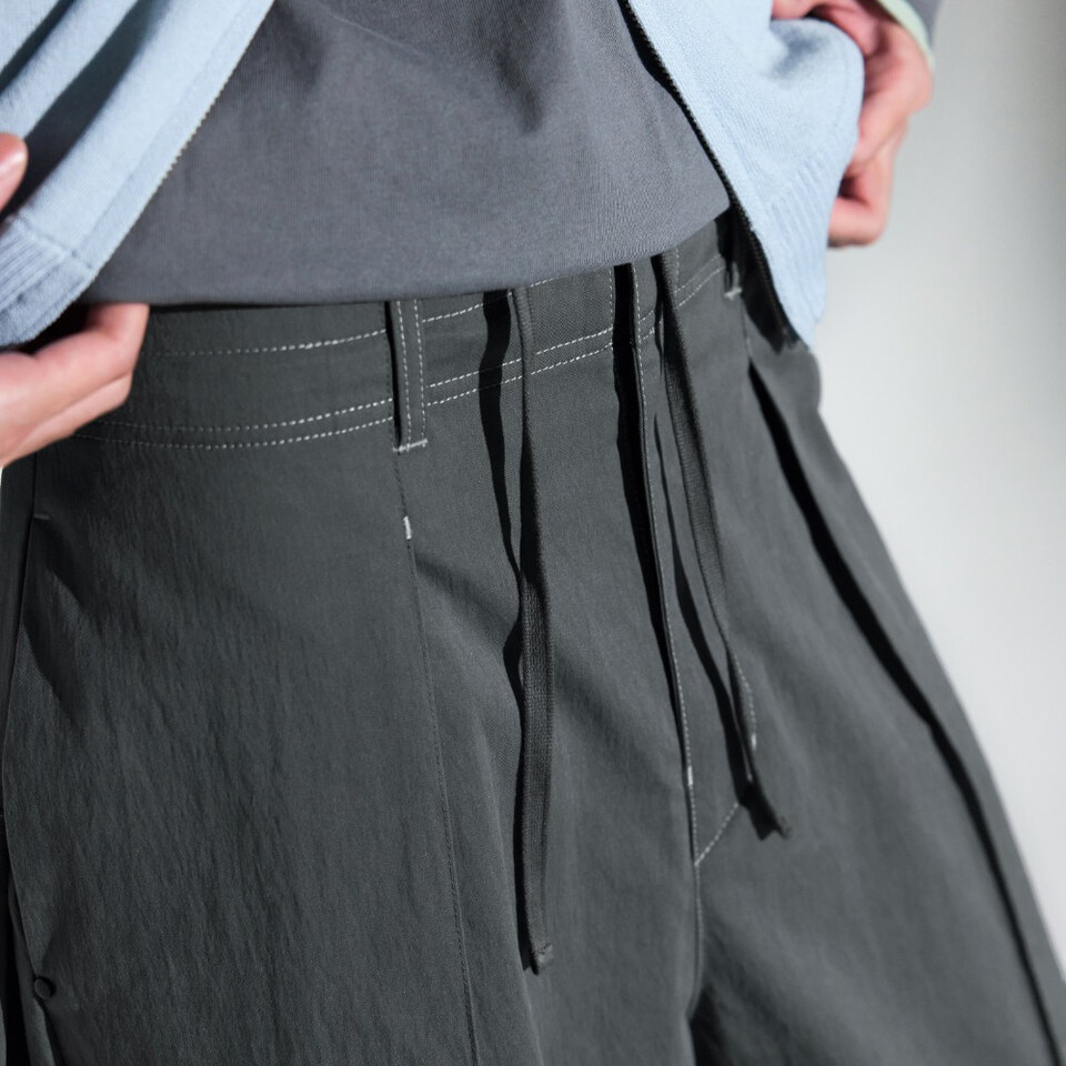 摺線直筒褲 Pastel Pleated Pants