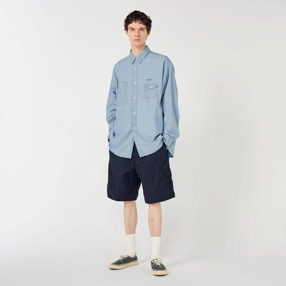 寬版襯衫 Regular Collar Chambray Shirt