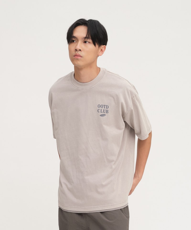 OPM0113-252 OOTD CLUB水洗感圖TEE