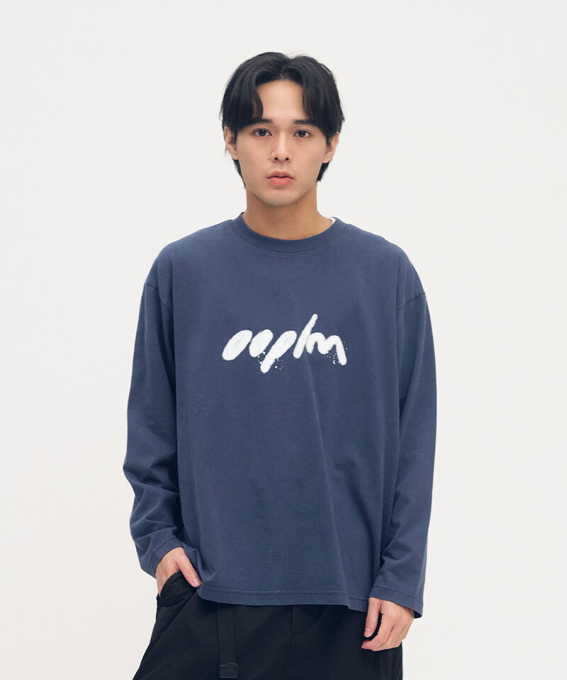 OPM0120-252 噴漆LOGO洗舊感長TEE