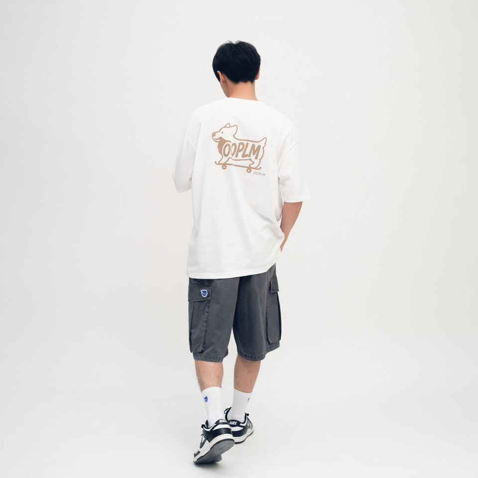 柯基狗狗滑板短TEE