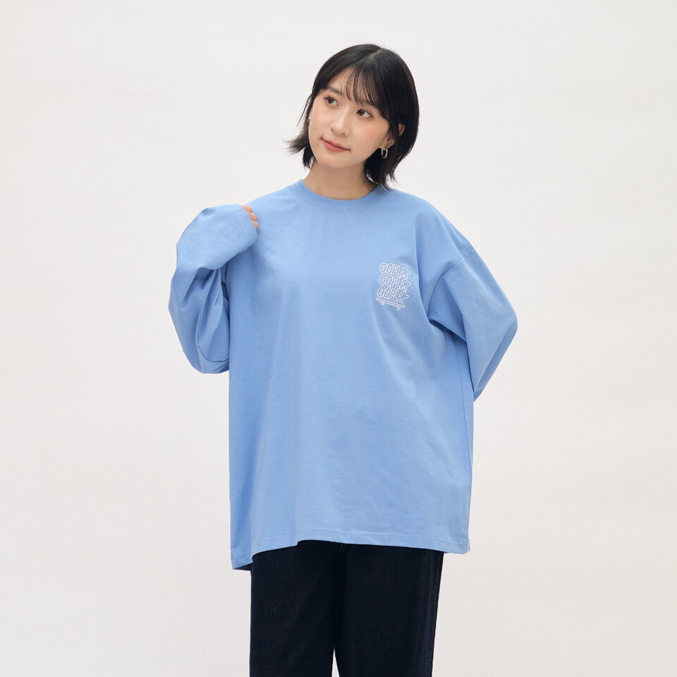 臘腸狗狗滑板長袖TEE