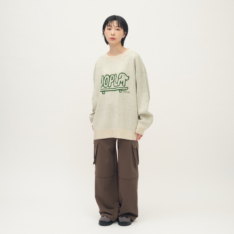 臘腸狗狗滑板針織毛衣