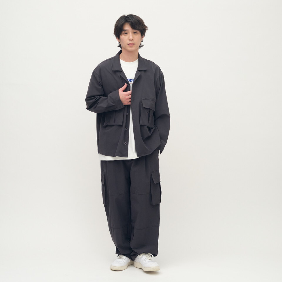 抗撕裂長袖口袋襯衫
