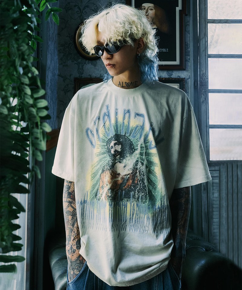 ORD0133-242 自我救贖水洗糜爛短TEE