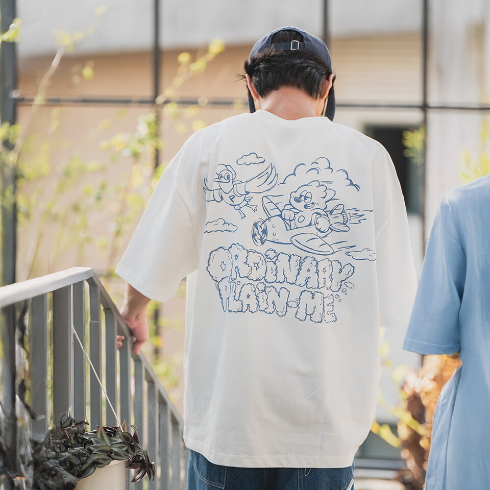 ORDINARY X PLAIN ME ⽩⽇夢短tee