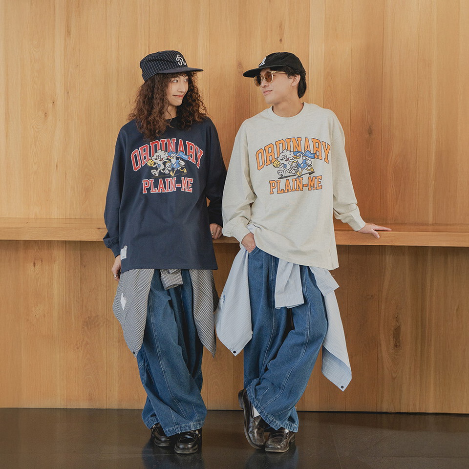 ORDINARY X PLAIN ME 運動俱樂部⻑tee