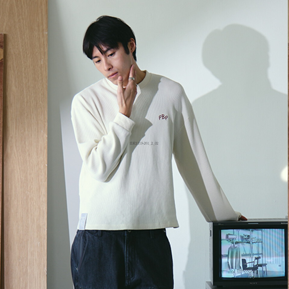 PBP0109-252 石洗做舊華夫格長Tee