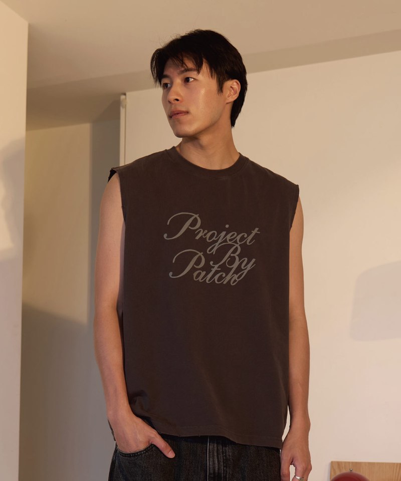 寬肩水洗背心 VINTAGE LOOSE-FIT TANK TOP
