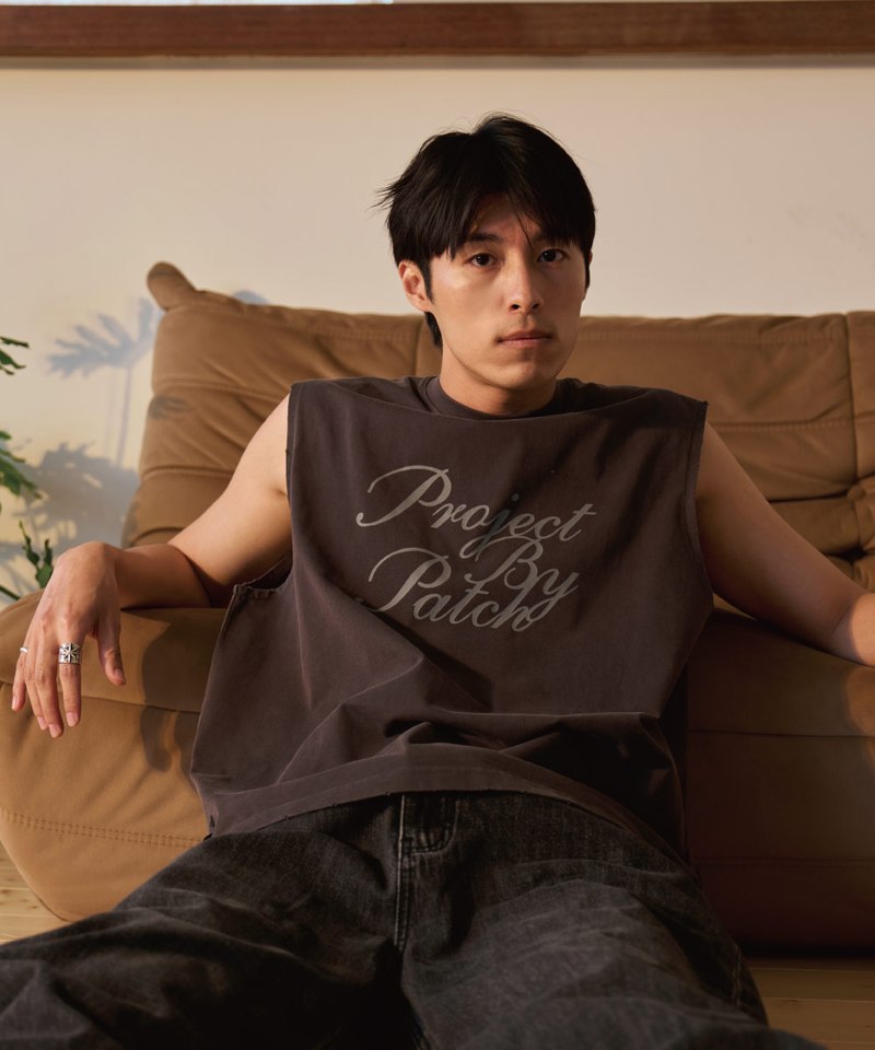 寬肩水洗背心 VINTAGE LOOSE-FIT TANK TOP