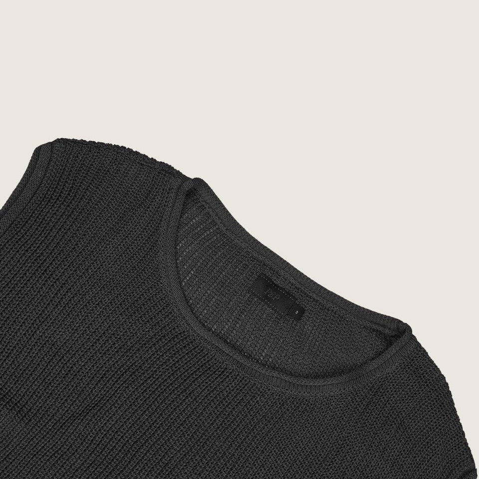 刺繡粗針織背心 LYOCELL KNIT VEST