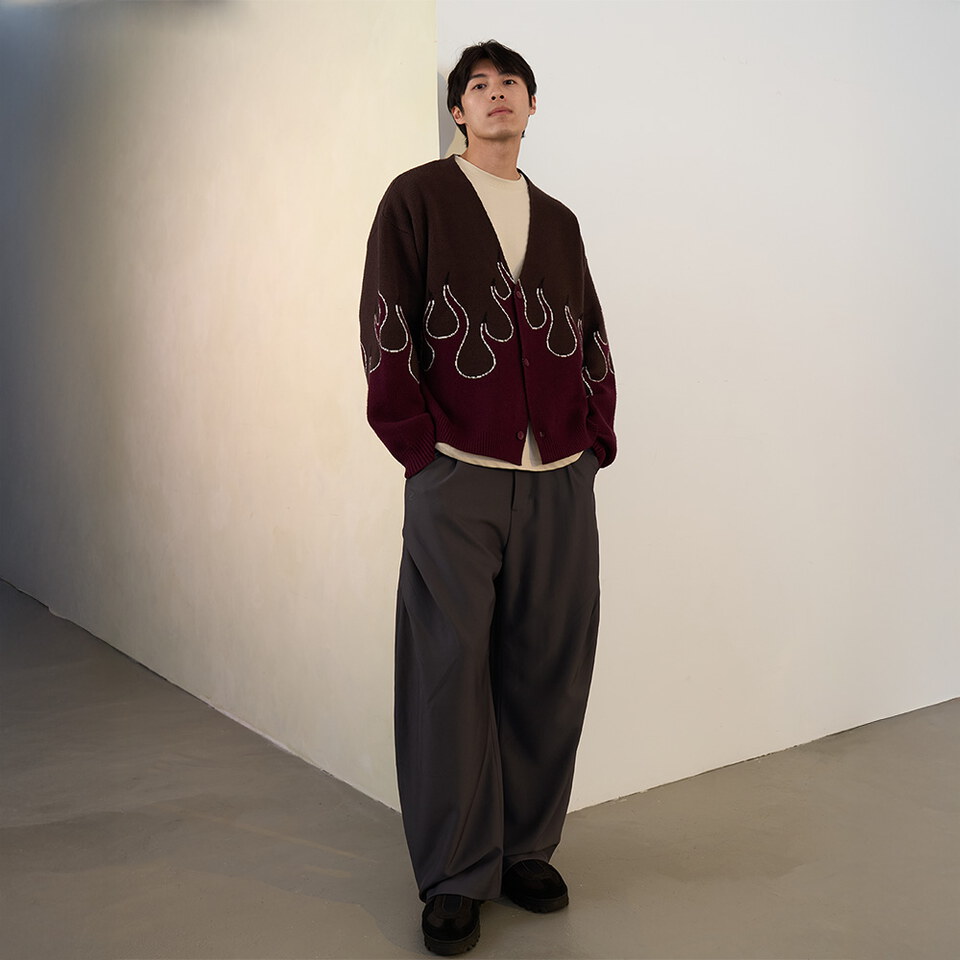 火焰針織開襟衫 FLAME CARDIGAN