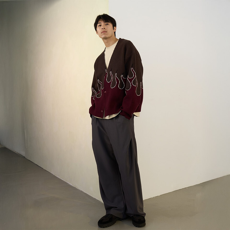 火焰針織開襟衫 FLAME CARDIGAN