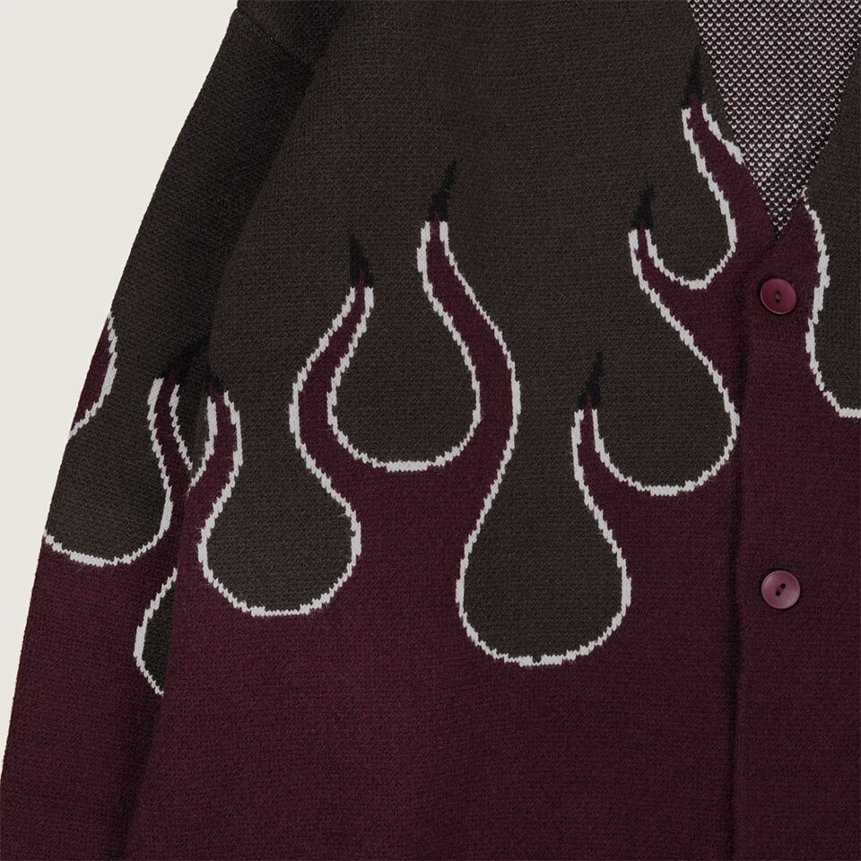 火焰針織開襟衫 FLAME CARDIGAN
