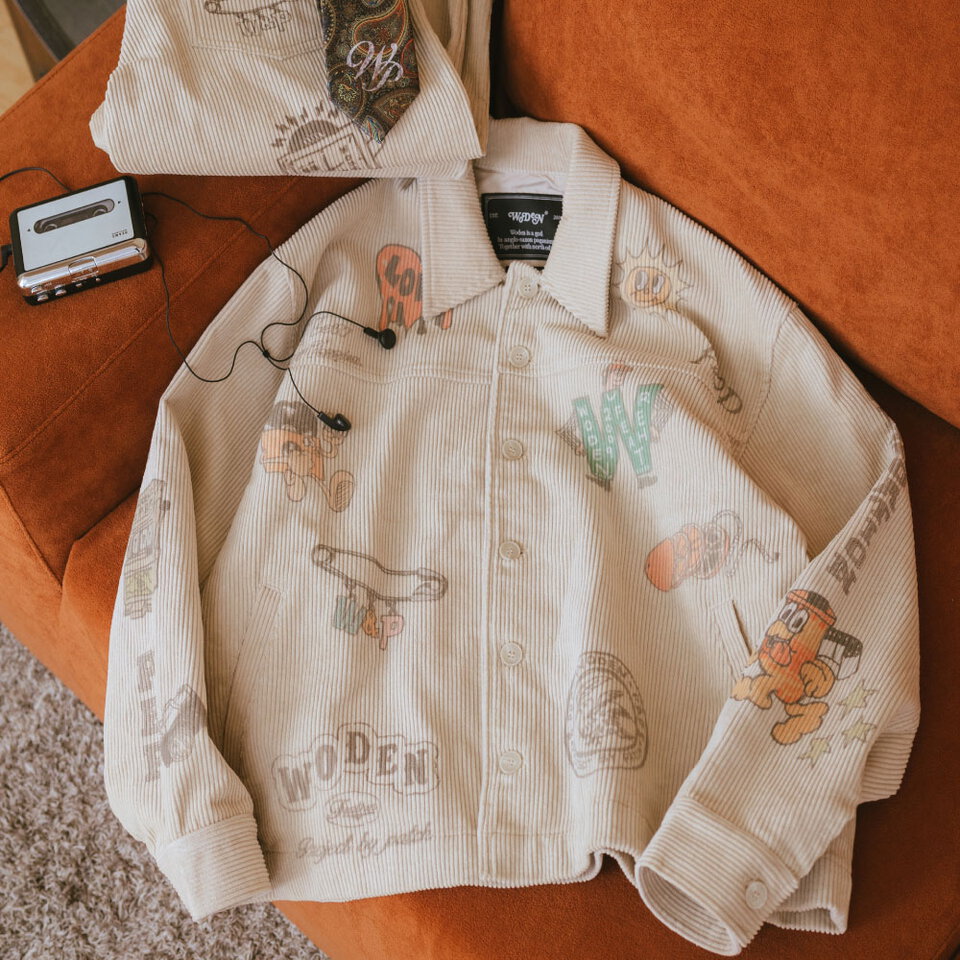 燈芯絨印花外套 Senior cords Corduroy Jacket