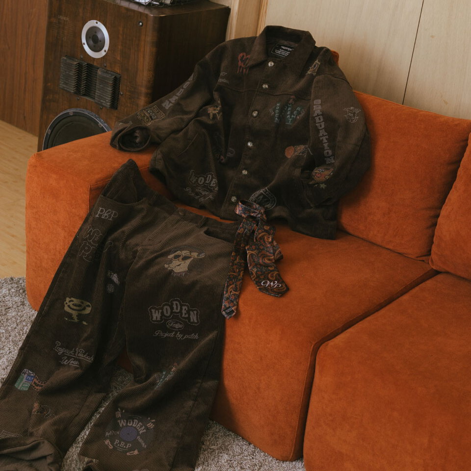 燈芯絨印花外套 Senior cords Corduroy Jacket