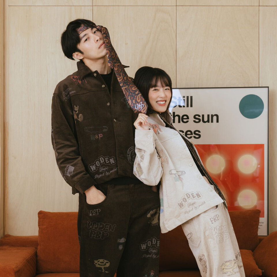燈芯絨印花外套 Senior cords Corduroy Jacket