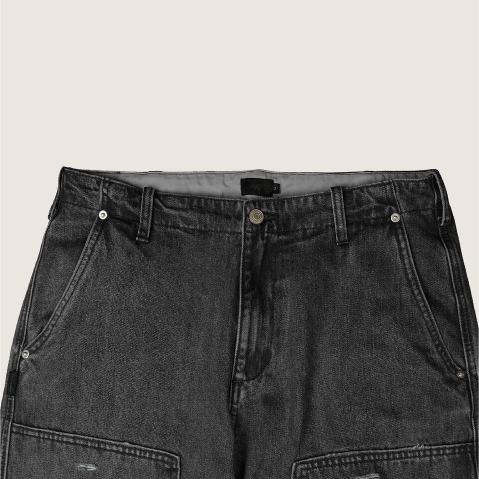 Double Knee 牛仔寬褲