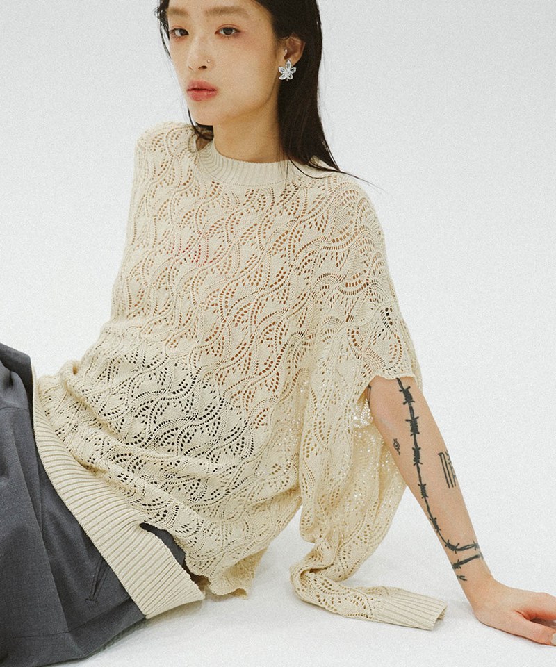 PER0304-232 Wavy Knitted Jumper