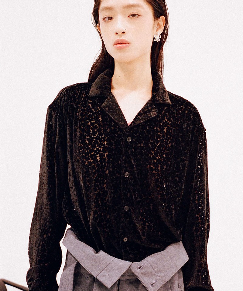 Devoré Floral Shirt