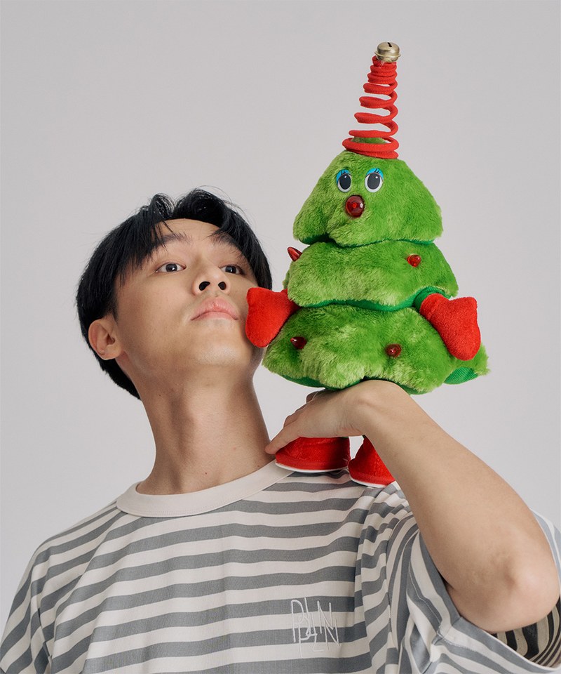 clip by clip OVERSIZE條紋TEE