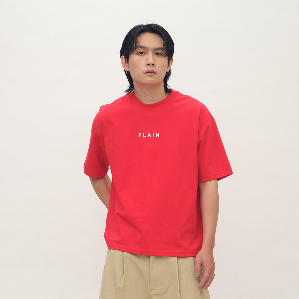 PLAIN多色logo短TEE
