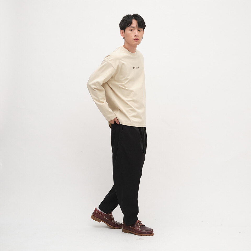 PLAIN Logo秋冬長袖TEE