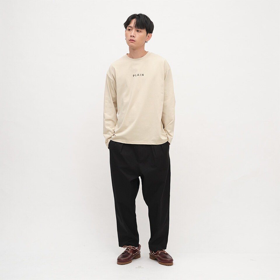 PLAIN Logo秋冬長袖TEE