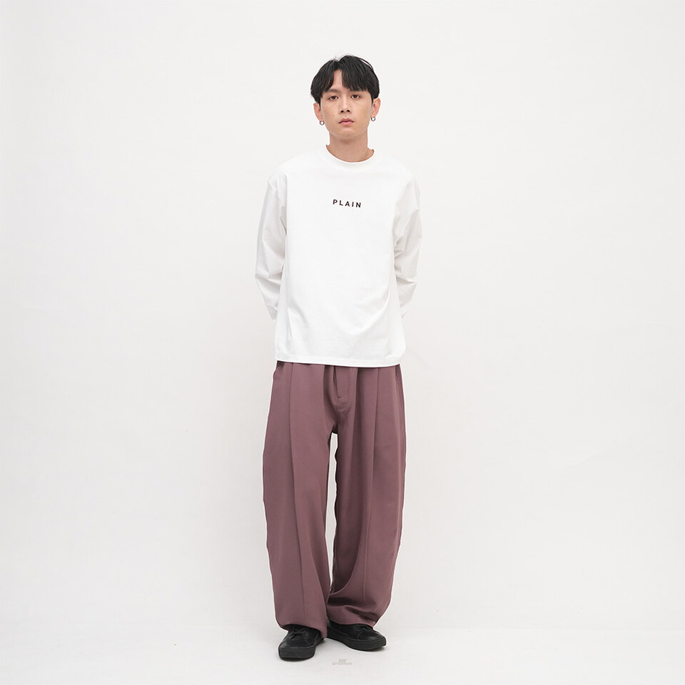 PLAIN Logo秋冬長袖TEE