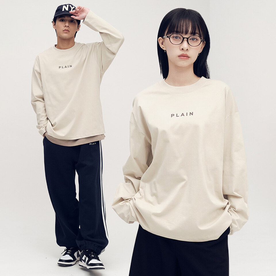PLN0140 PLAIN Logo秋冬長袖TEE