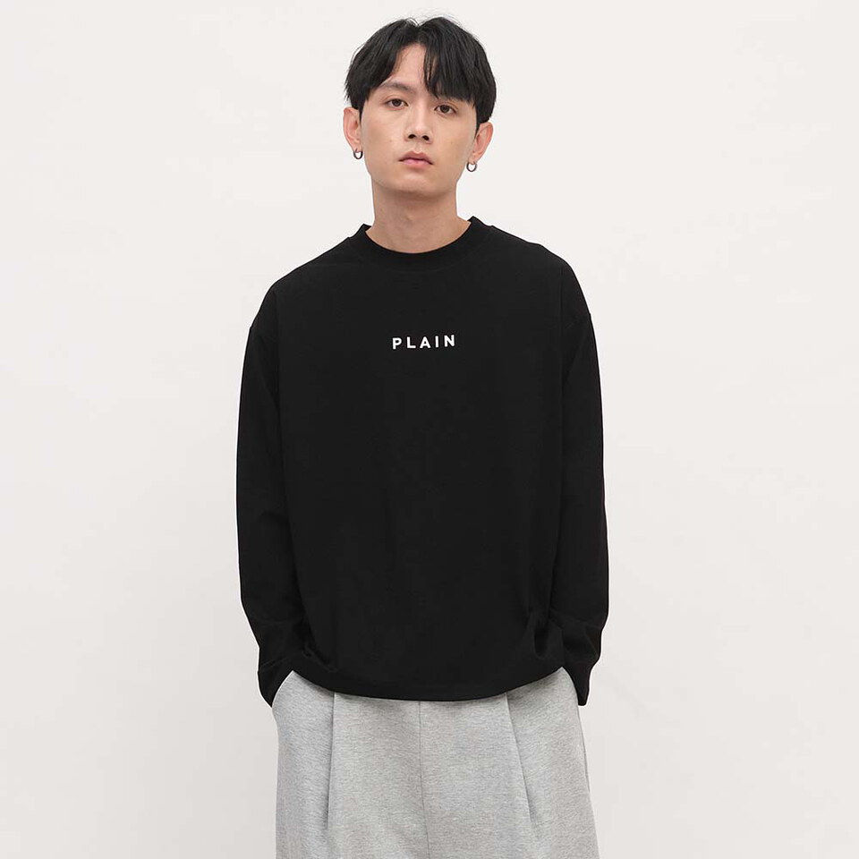 PLAIN Logo秋冬長袖TEE