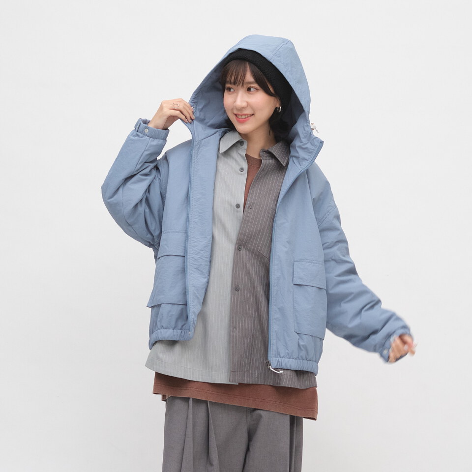 YOBI秋冬鋪棉連帽外套