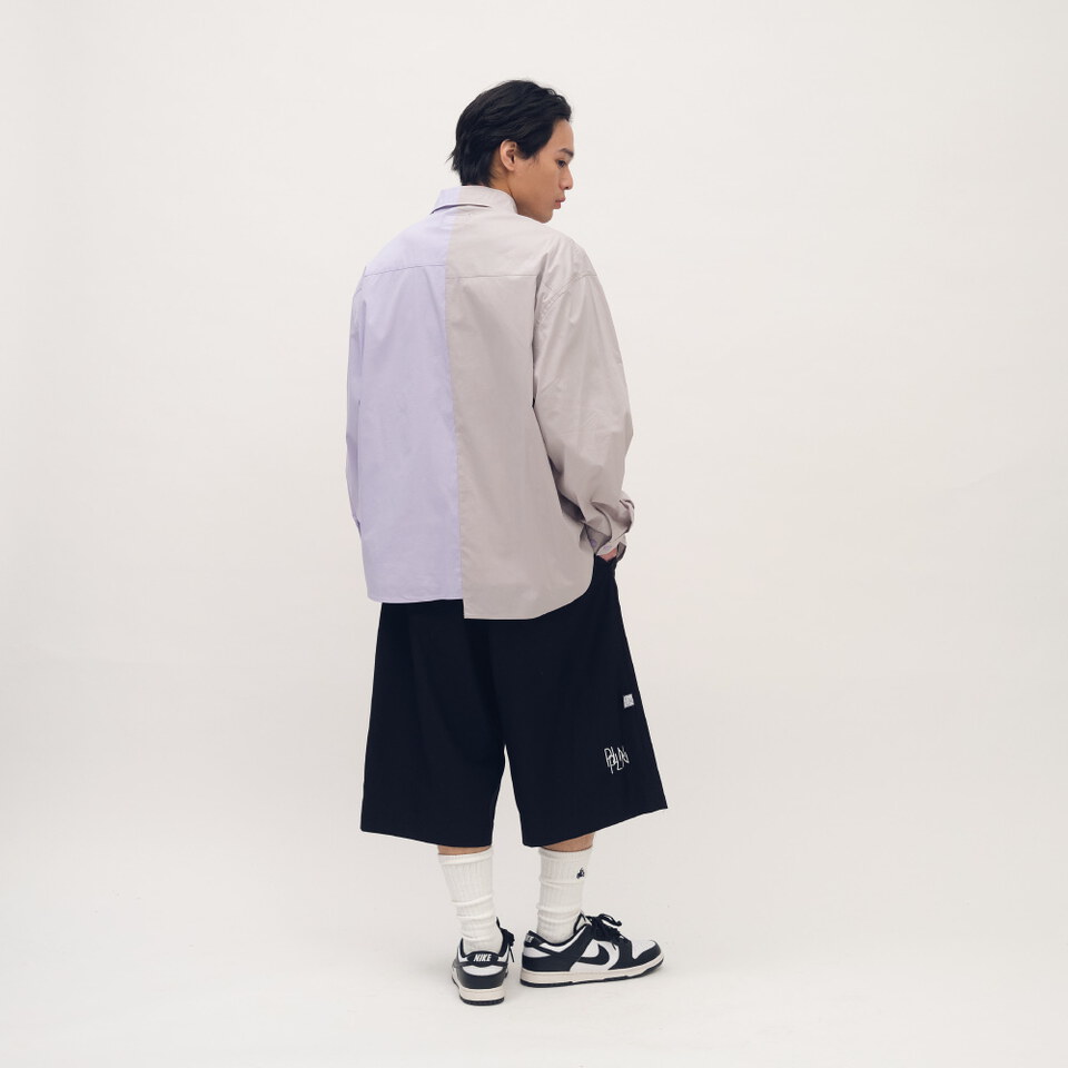 clip by clip MEMO拼接襯衫