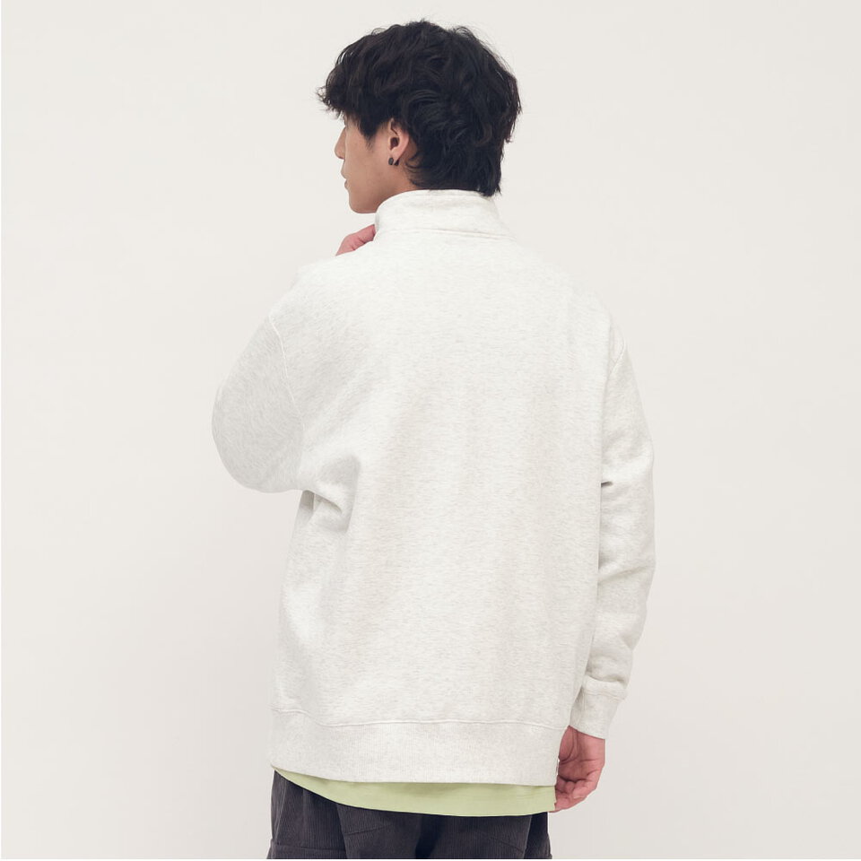 小P社長半門襟立領大學TEE