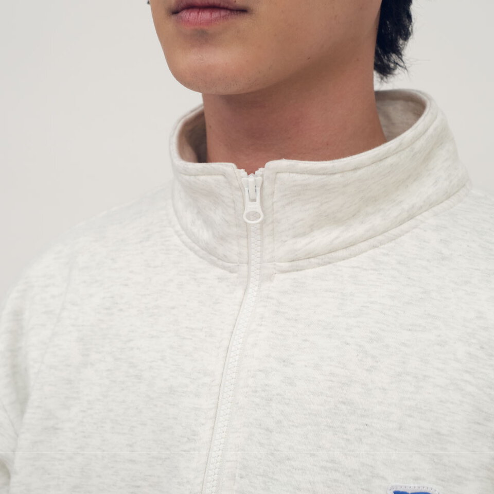 小P社長半門襟立領大學TEE