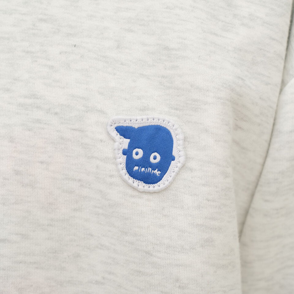 小P社長半門襟立領大學TEE