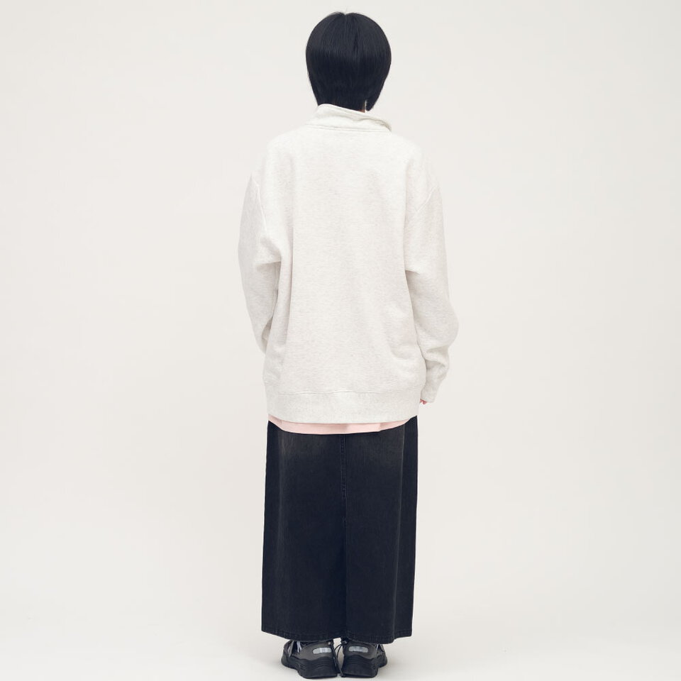 小P社長半門襟立領大學TEE