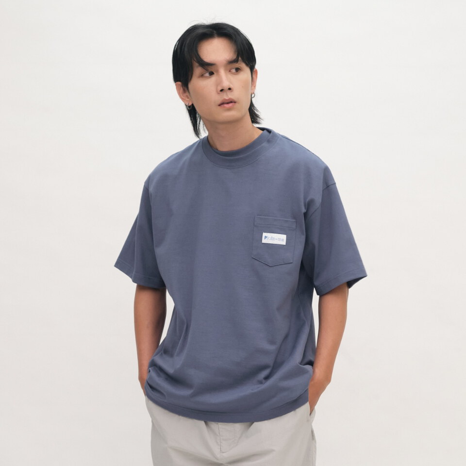PPP0012-262 小P社長重磅口袋短袖TEE