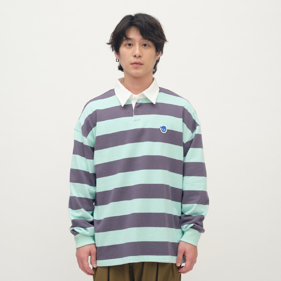 PPP3601-261 小P社長條紋長袖POLO衫