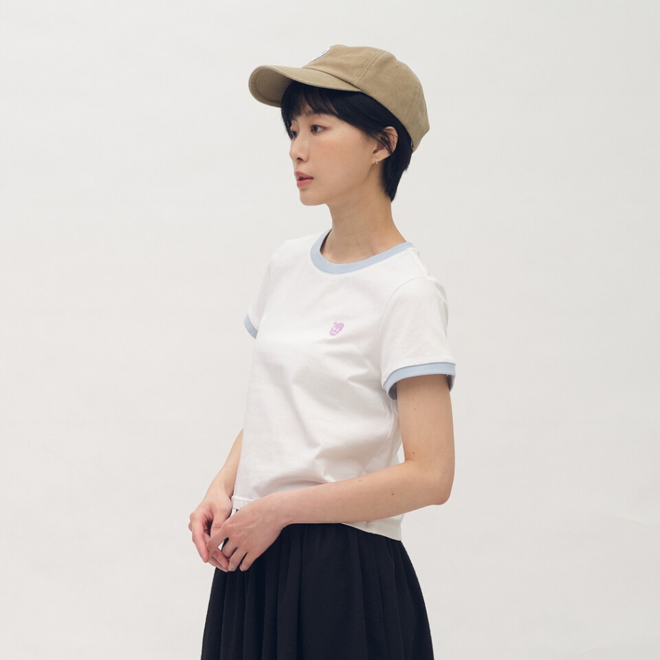 PPW0002-261 小P社長撞色拼接TEE