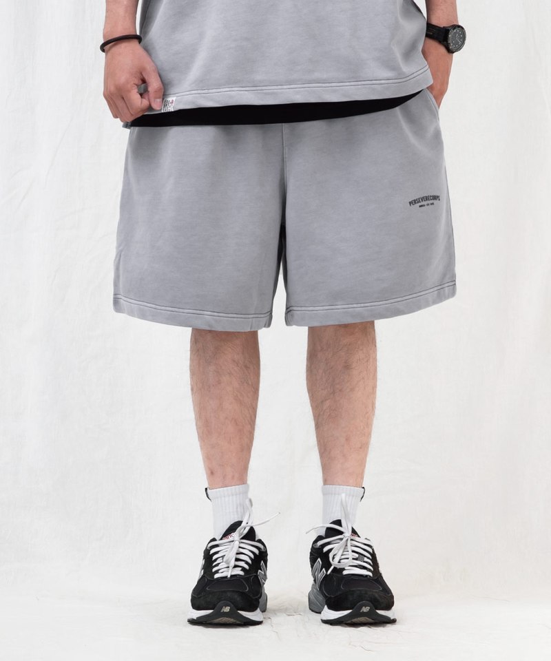 PSV1709-251 水洗寬版套裝短褲 WASHED FRENCH TERRY SHORTS