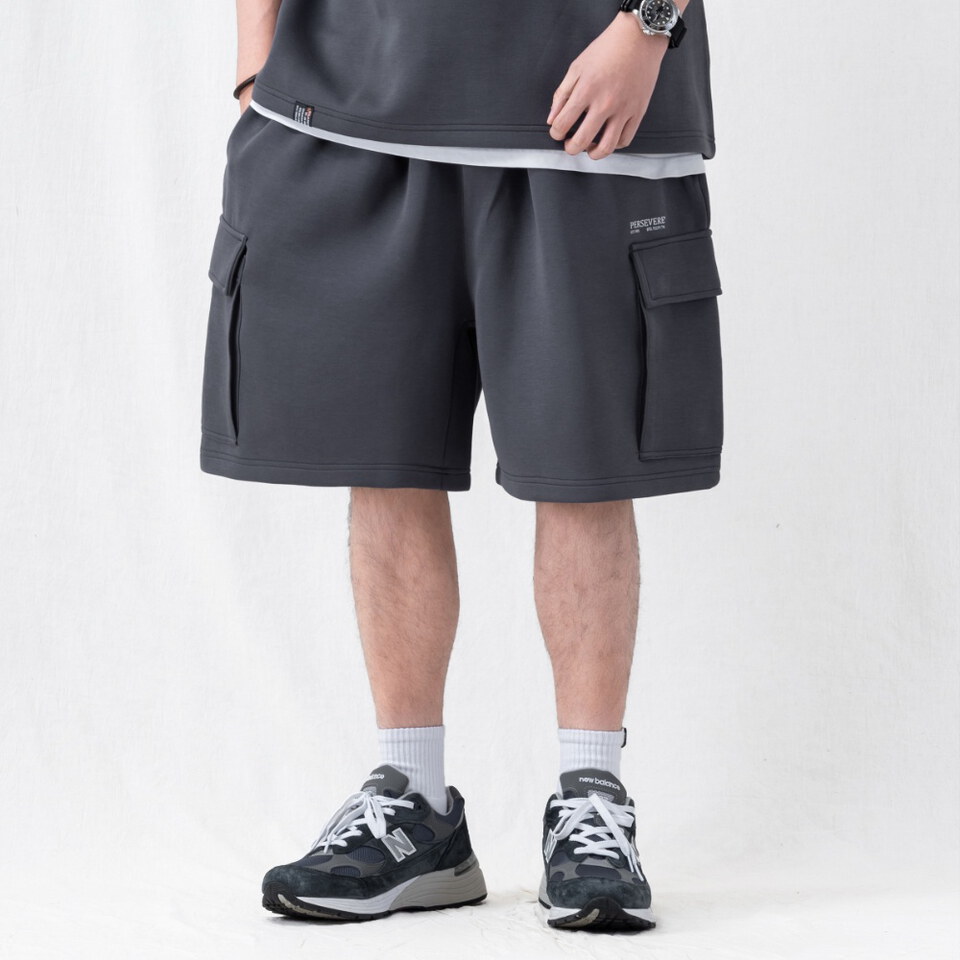 PSV1716-261 寬版棉套裝口袋短褲 LOOSE FIT COTTON SHORTS