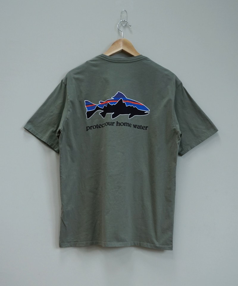 37547 短袖圖TEE M'S HOME WATER TROUT ORGANIC T-SHIRT