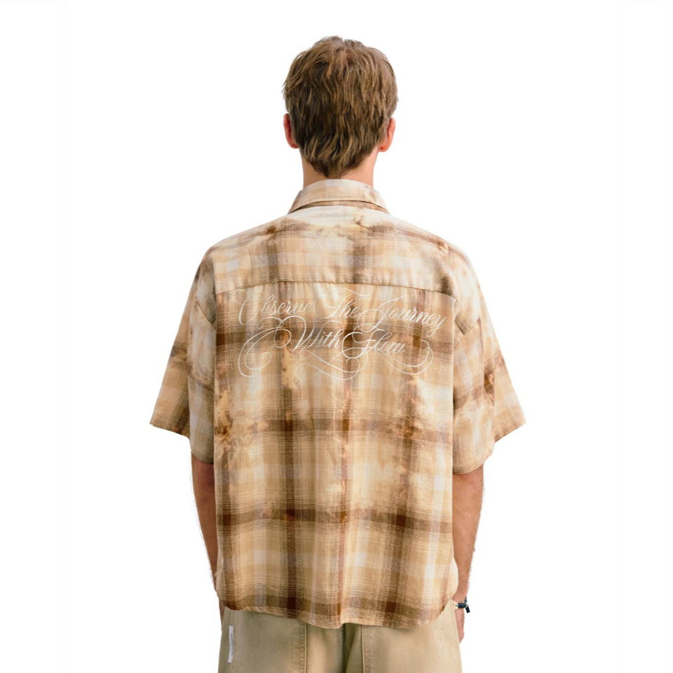 寬版水洗襯衫 Boxy Washed Clreck Shirt