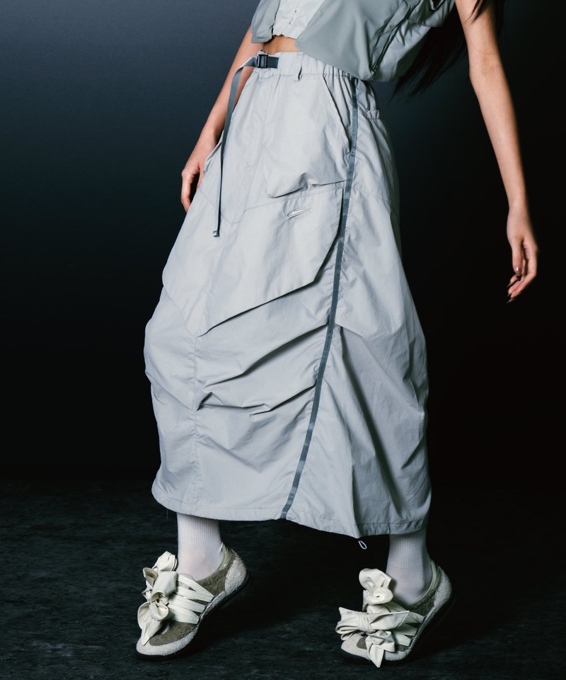 SNS4014-252 空氣感皺褶長裙 Driftline Cirrus Layer Skirt