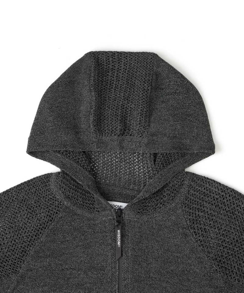 WISDOM 連帽針織外套 ZIP UP SWEATER HOODIE